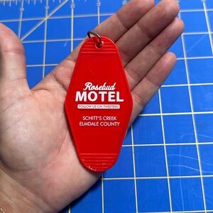 Schitt’s Creek Rosebud Motel keychain